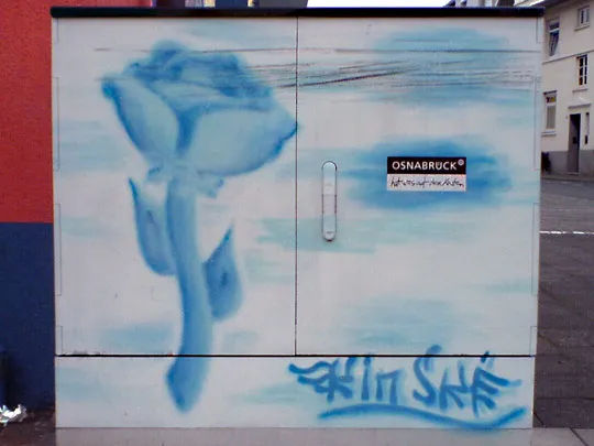 Eisblume in blue – Iburger Str. 79